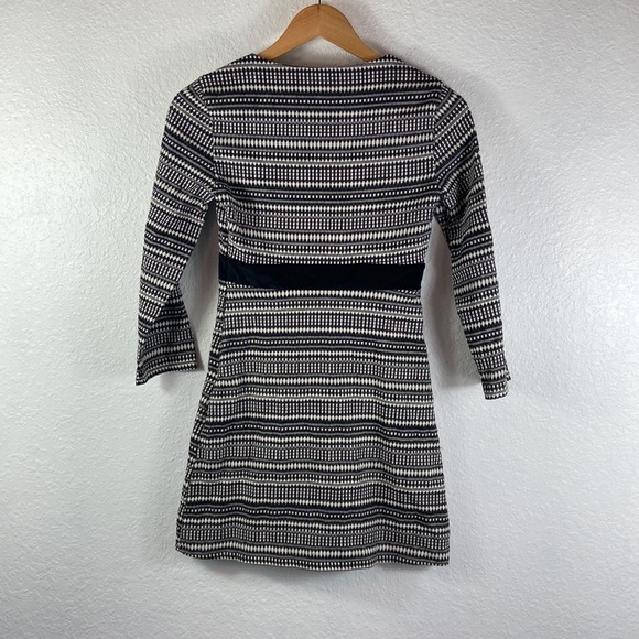 Zara velvet trim boho patterned a-line short dress xs - Picture 8 of 8